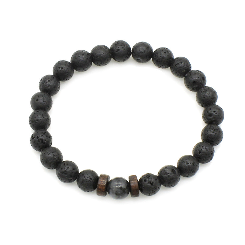 Fashionable And Unique Lava Volcanic Stone Bracelet
