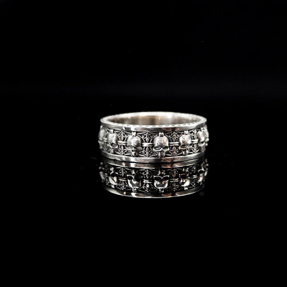 Ornament Skull Ring Male Rock Gothic
