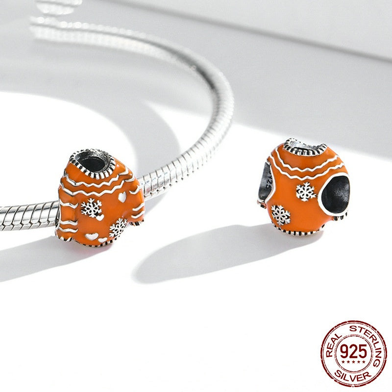 Warm Sweater Diy String Ornament 925 Beads