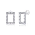 Shining Brightly - Top-quality Moissanite Luxury, Fashionable And Light Luxury Jewelry, Silver Stud Earrings S925, Silver-plated Platinum.