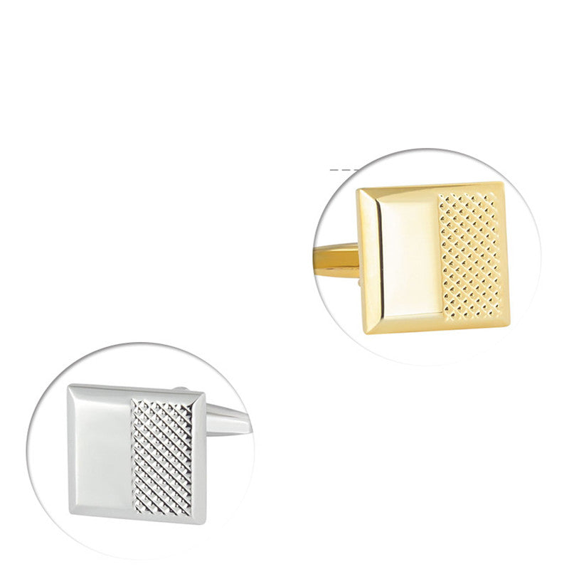 Metal Cufflinks Men's Simple French Shirt Cuff Button