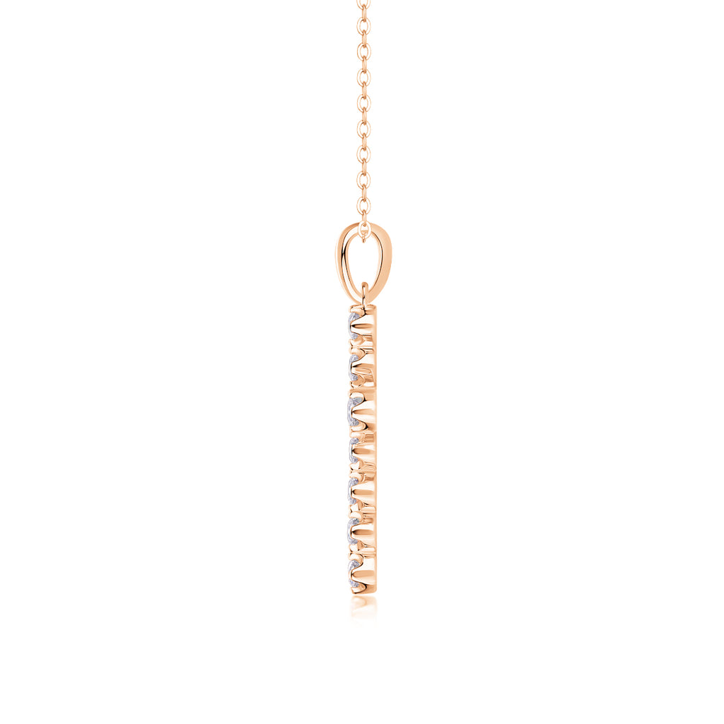 The Pendant Is A Fashionable And Trendy Accessory Set With Top-quality Moissanite S925 Silver And Platinum-plated Gold. It Can Be Tested In Gold Rose Gold With A Diamond Pen