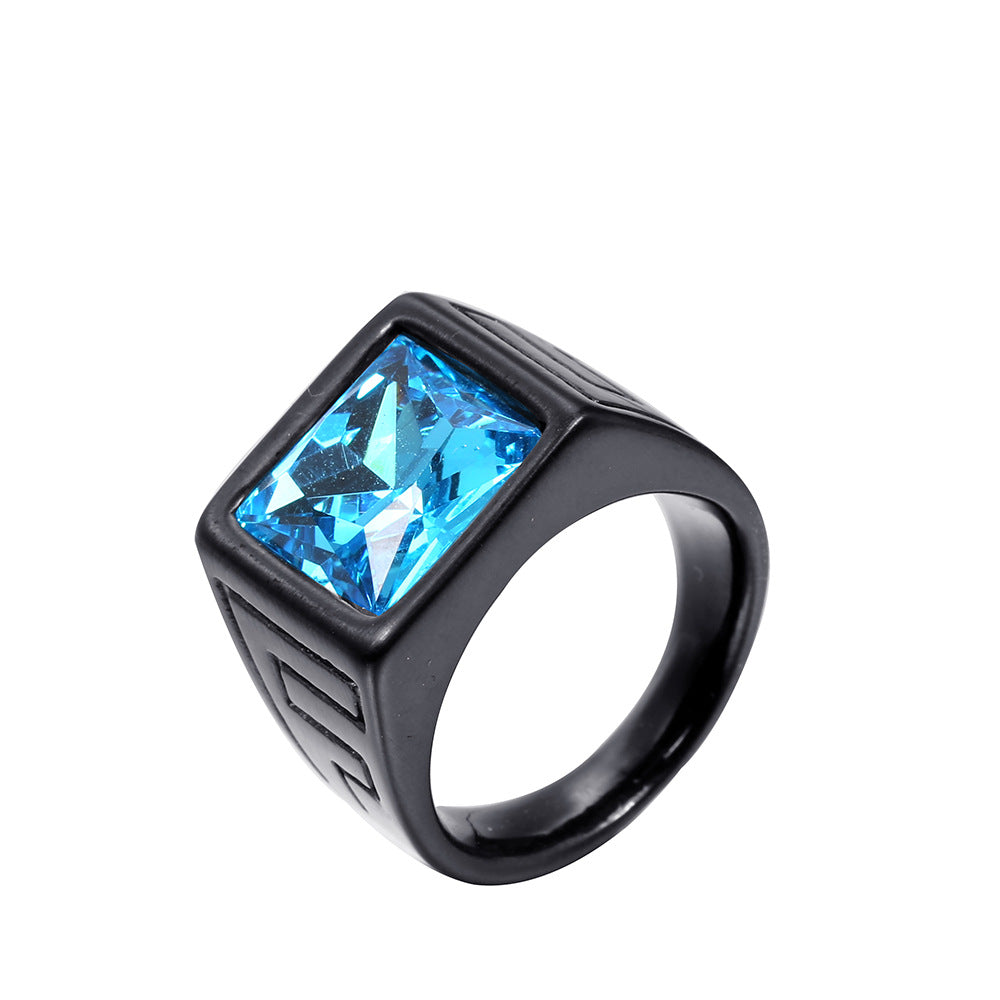 Retro Trendy Men Stainless Steel Ring