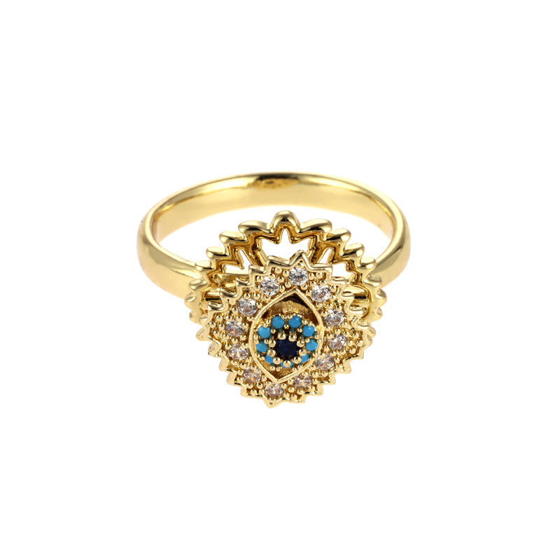 Bold And Dramatic Circular Opening Ring For The Index Finger Designed For Women