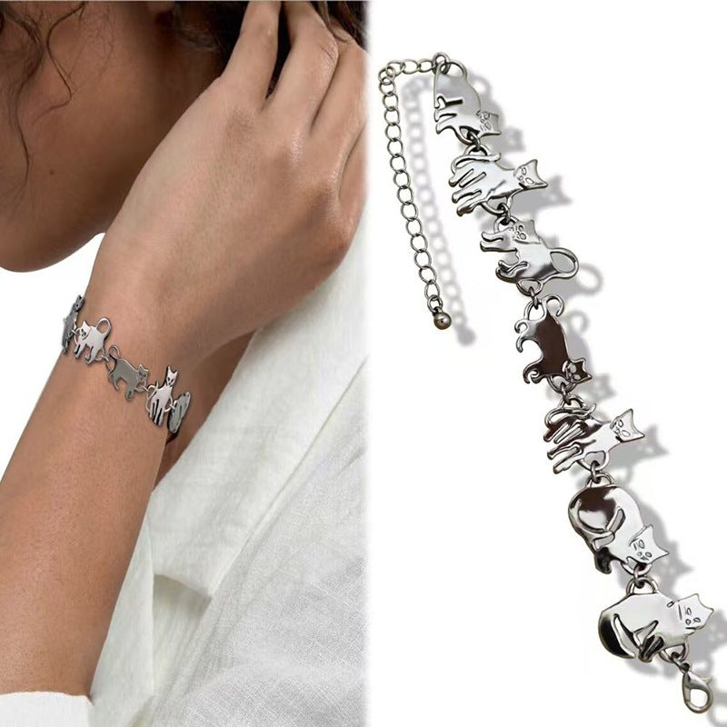 Cute Kitten Fashionable Creative Little Animal Bracelet