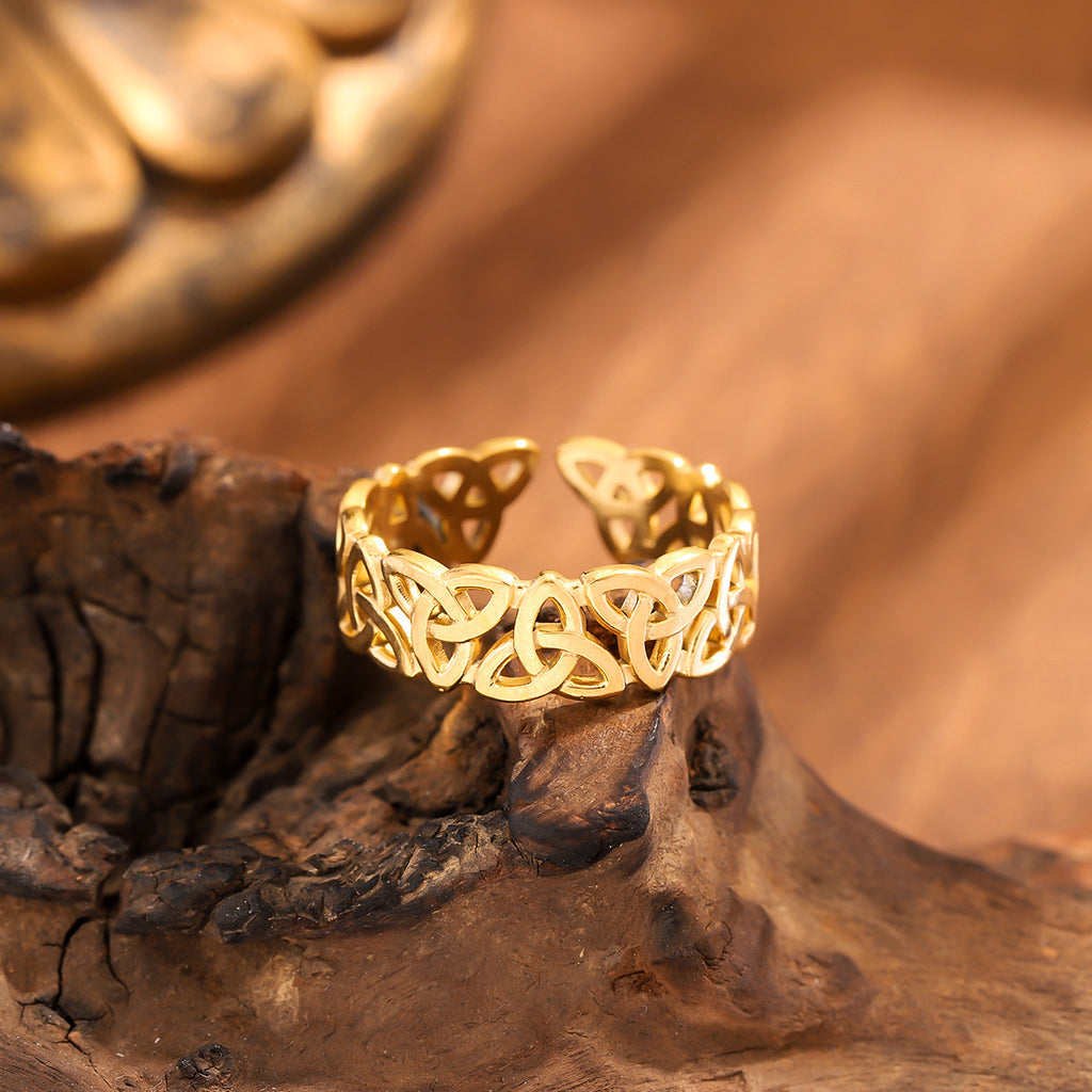 Popular Openwork Multi-style Stainless Steel Rings