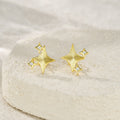 Top-quality Moissanite Luxury And Fashionable Light Luxury Jewelry Silver Stud Earrings S925 Silver Electroplated Gold