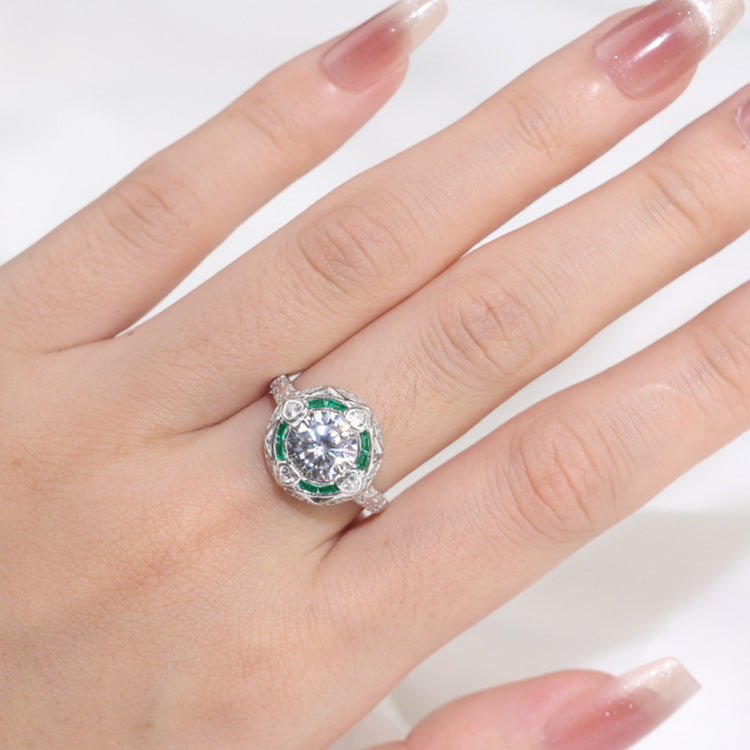 Sleek And Elegant Zircon Ringstylish Light Luxury