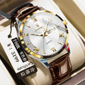 Men's Casual Luminous Double Calendar Waterproof Watch