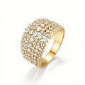 Fully Paved Wide Band Ring For Men And Women