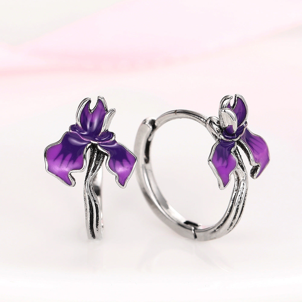 Metal-edged Morning Glory And Trumpet Vine Ornaments