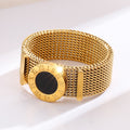 Stainless Steel Roman Numeral Ring Belt Chain
