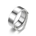 Fashionable Titanium Steel Chain Ring