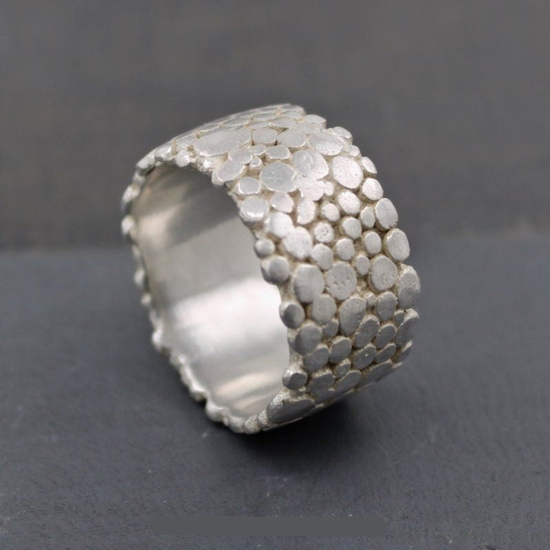 Japanese And Korean-style Trendy Vintage Faux-silver Ring