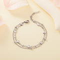 18K Gold-Plated Stainless Steel Heart Bracelet For Women
