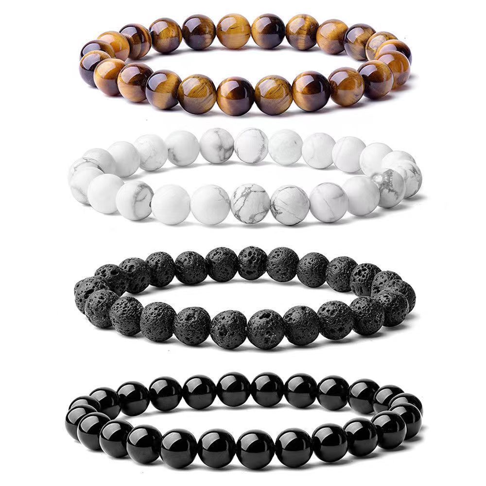 Womens Casual Natural Semi-precious Crystal Bracelet Set
