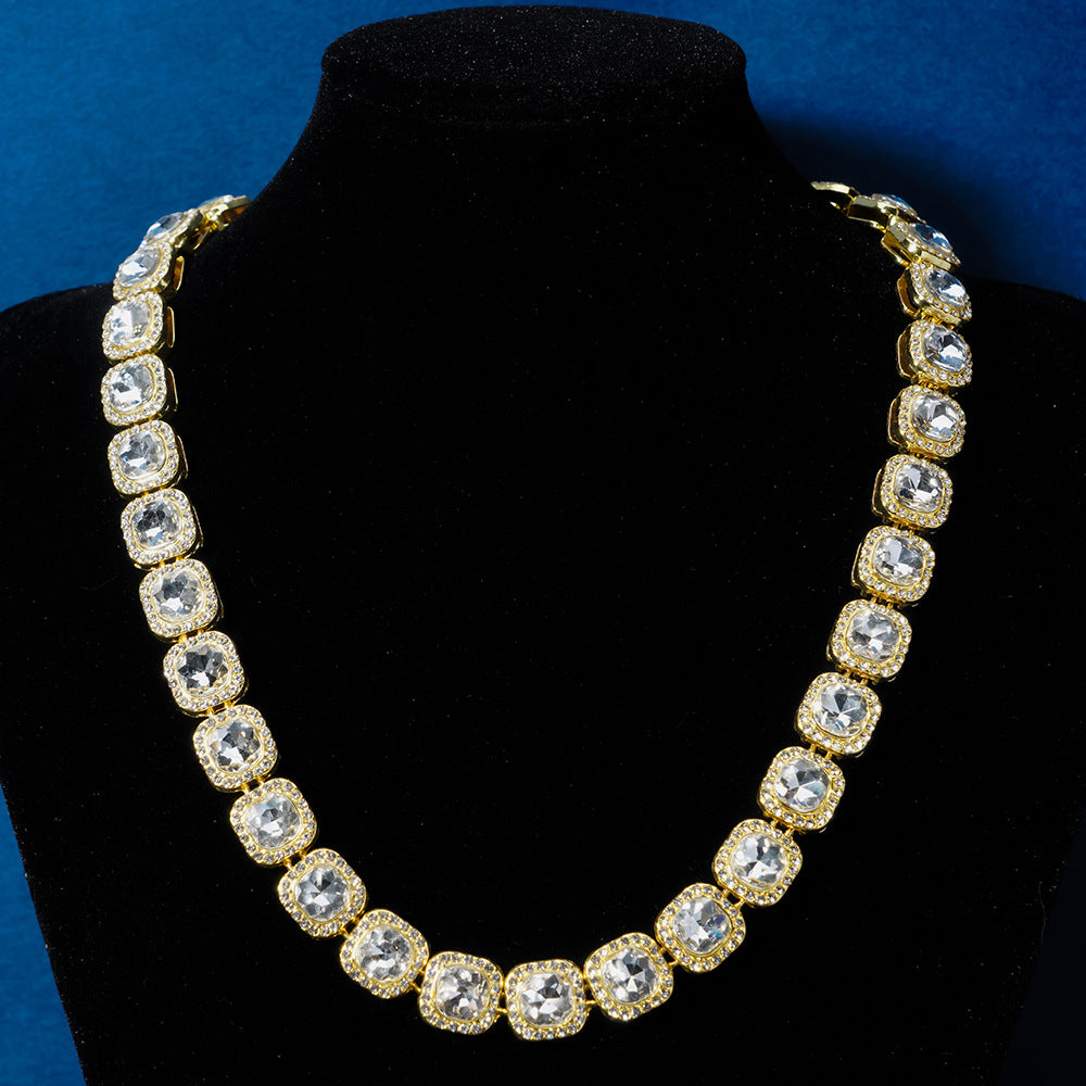 13mm Full-Diamond Iced-Out Hip-Hop Chain For Men In Europe And The US