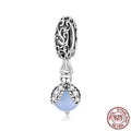 Luminous Stone Firefly Diy Pendant Parts S925 Sterling Silver Beads
