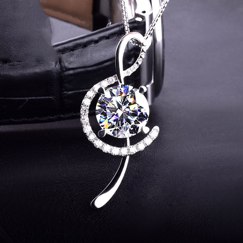 Creative Sweet And Elegant Musical Note Pendant