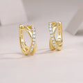 Dance Of The Dream - Premium Moissanite Luxury Fashion Light Luxury Jewelry Silver Stud Earrings S925 Silver Electroplated Gold