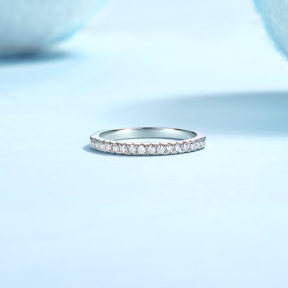 Parallel World - A Wedding Ring Set With Top-quality Moissanite S925 Silver And Platinum-plated Diamond Can Be Tested With A Diamond Pen. The Ring Is In Gold And Rose Gold