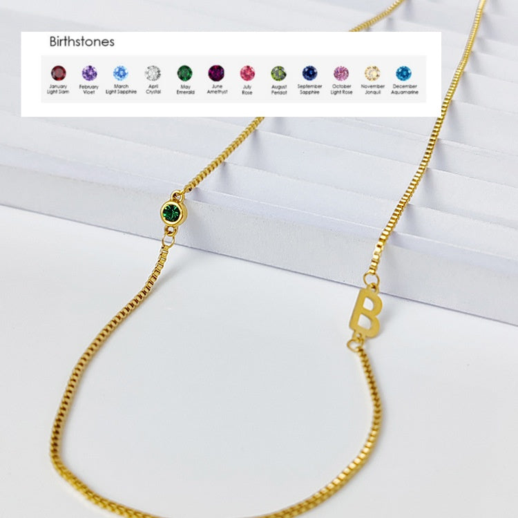 Creative Versatile Letter Three-dimensional Stainless Steel Necklace
