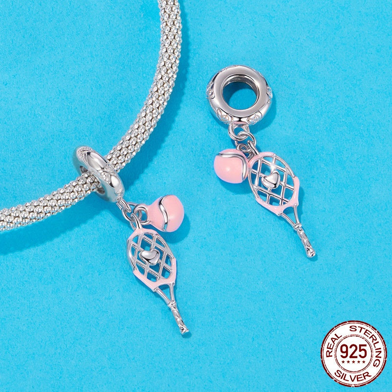 Drip Tennis Pendant Parts S925 Sterling Silver Beads