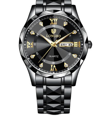 Waterproof Luminous Dual Calendar Watch