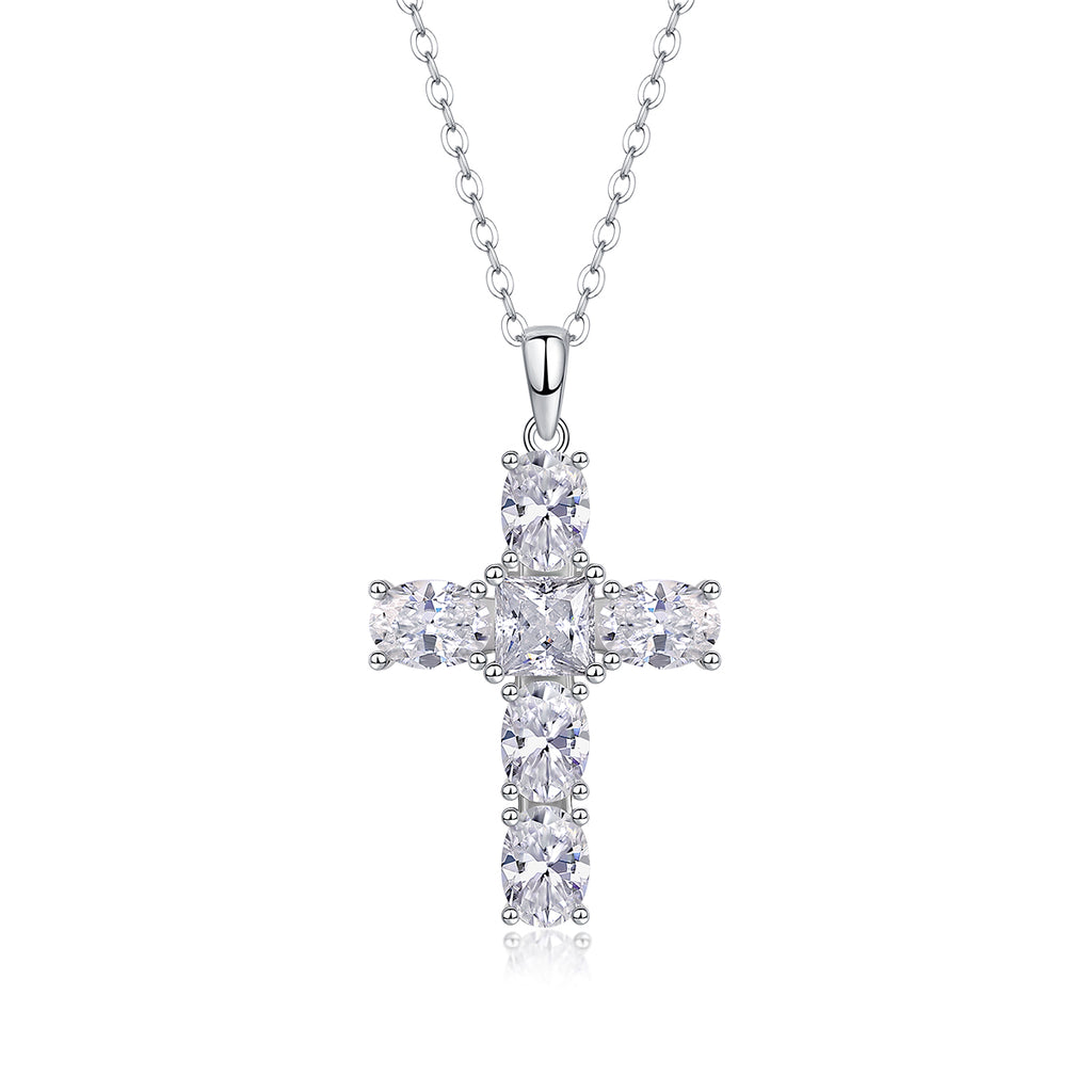 Soul Guidance - A Fashionable And Trendy Necklace Pendant Set With Top-quality Moissanite S925 Silver And Platinum Plating Can Be Tested With A Diamond Pen