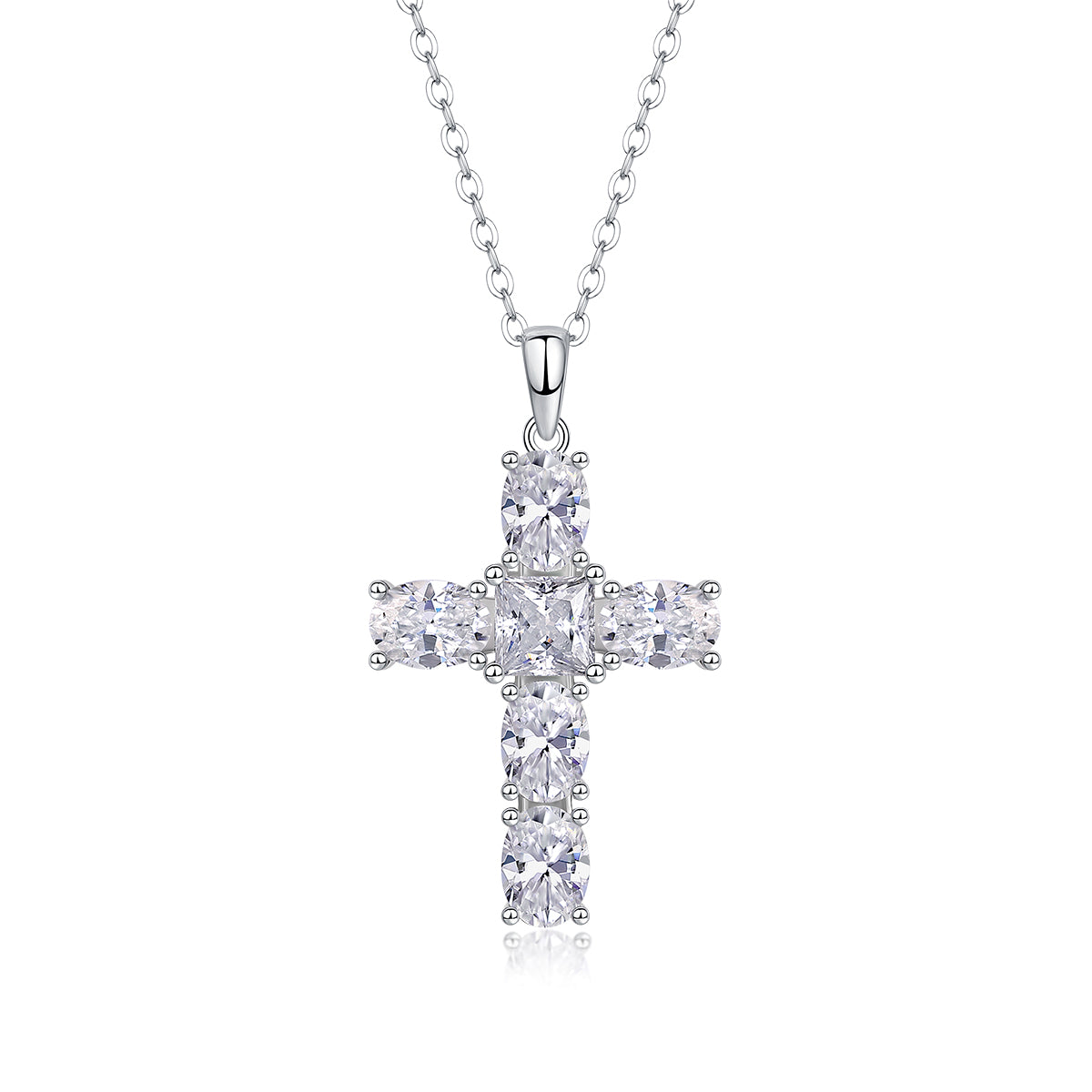 Soul Guidance - A Fashionable And Trendy Necklace Pendant Set With Top-quality Moissanite S925 Silver And Platinum Plating Can Be Tested With A Diamond Pen