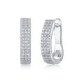 Slow Pace - Top-quality Moissanite Luxury Fashion Light Luxury Jewelry Silver Stud Earrings S925 Silver Plated Platinum