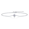 Cross-linked Bracelet - Set With Top-quality Moissanite, A Luxurious And Fashionable Light Luxury Jewelry Silver Bracelet, S925 Silver-plated Platinum