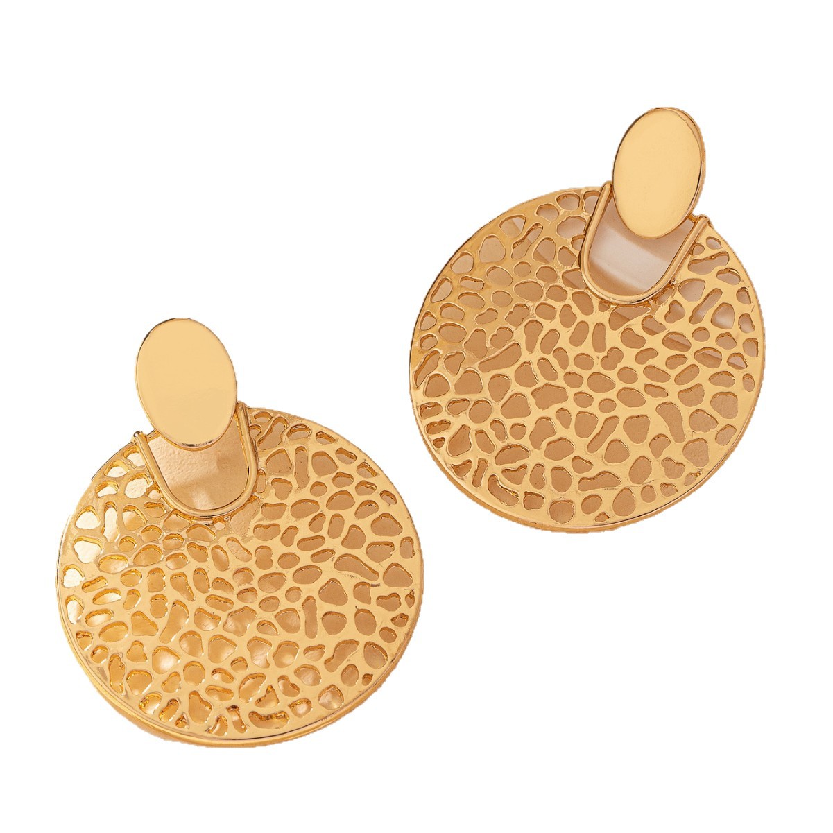 Geometric Fashion Charm Round Hollow Women's Earrings