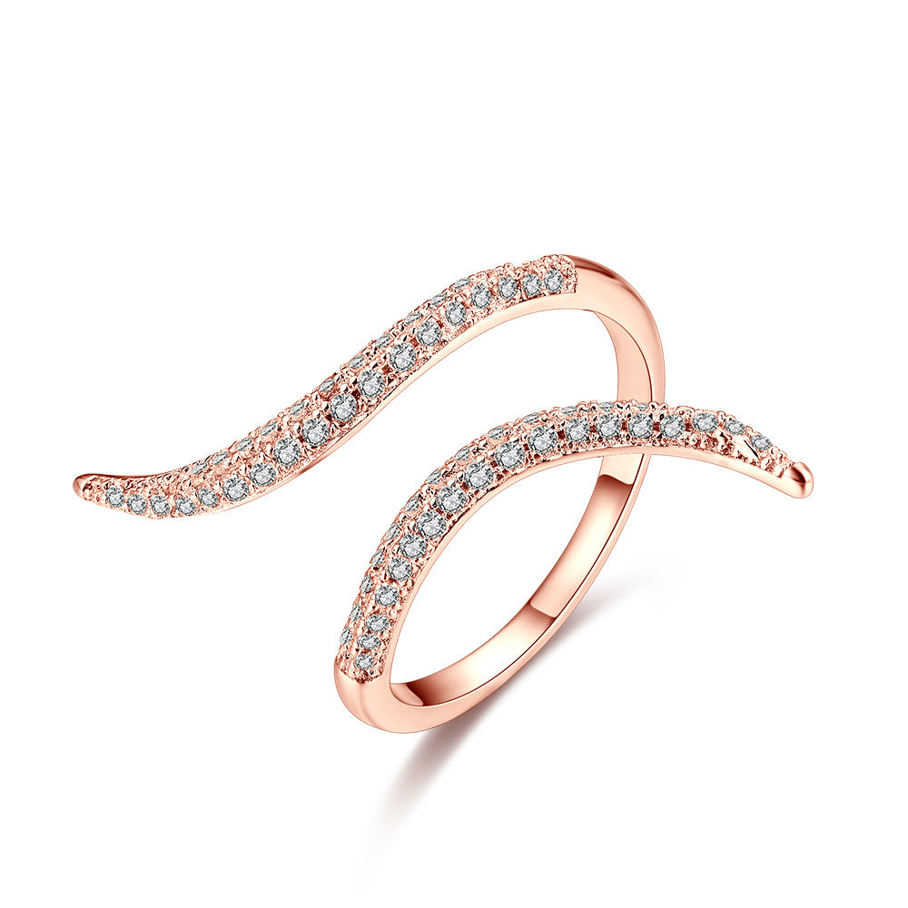 Womens Stylish Adjustable Open Ring With A Unique Design