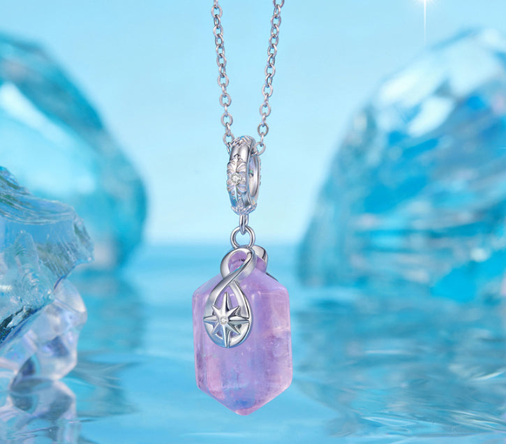 New Energy Amethyst Pendant Charm Elegant