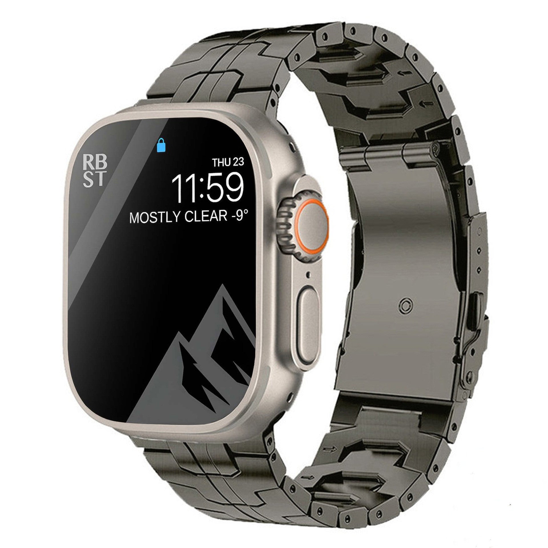 Suitable For Titanium Alloy Watch Strap Iron Man Safety Catch Titanium Band Metal Strap