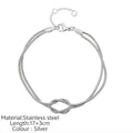 Simple Knotted Snake Chain In Stainless Steel