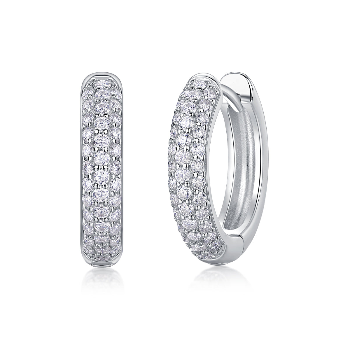 Corner Starlight - Premium Moissanite Luxury Fashion Light Luxury Jewelry Silver Stud Earrings S925 Silver Plated Platinum