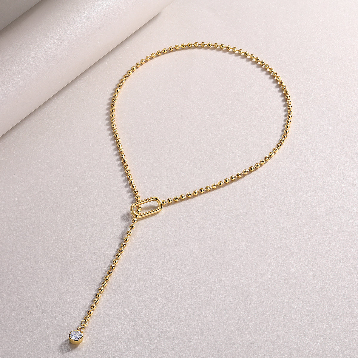 Tassel - Set With Top-quality Moissanite S925 Silver And Gold-plated Necklace Pendant, A Fashionable And Trendy Accessory That Can Be Tested With A Diamond Pen