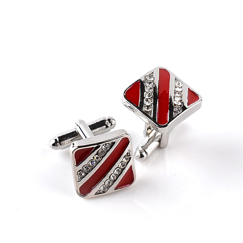 Fashionable Oil Drop Cufflinks With Diamond
