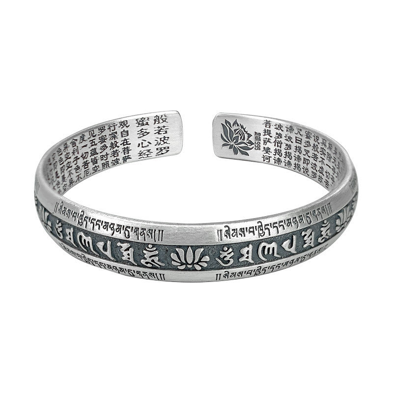 Black-core Pure Silver Bracelet With Thai Silver Plating