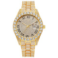 New Rhinestone Steel Watch Calendar Roman Starry Quartz Watch