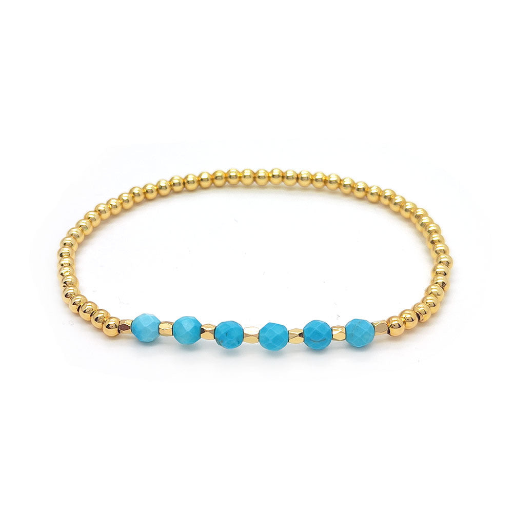 Vintage Turquoise Bead Multi-layered Ethnic-style Braided Bracelet
