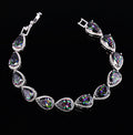 Womens Korean-Style Multicolor Gemstone Bracelet