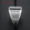Retro Vintage-style Fashion Ring With A Silver Band And Mesh Base