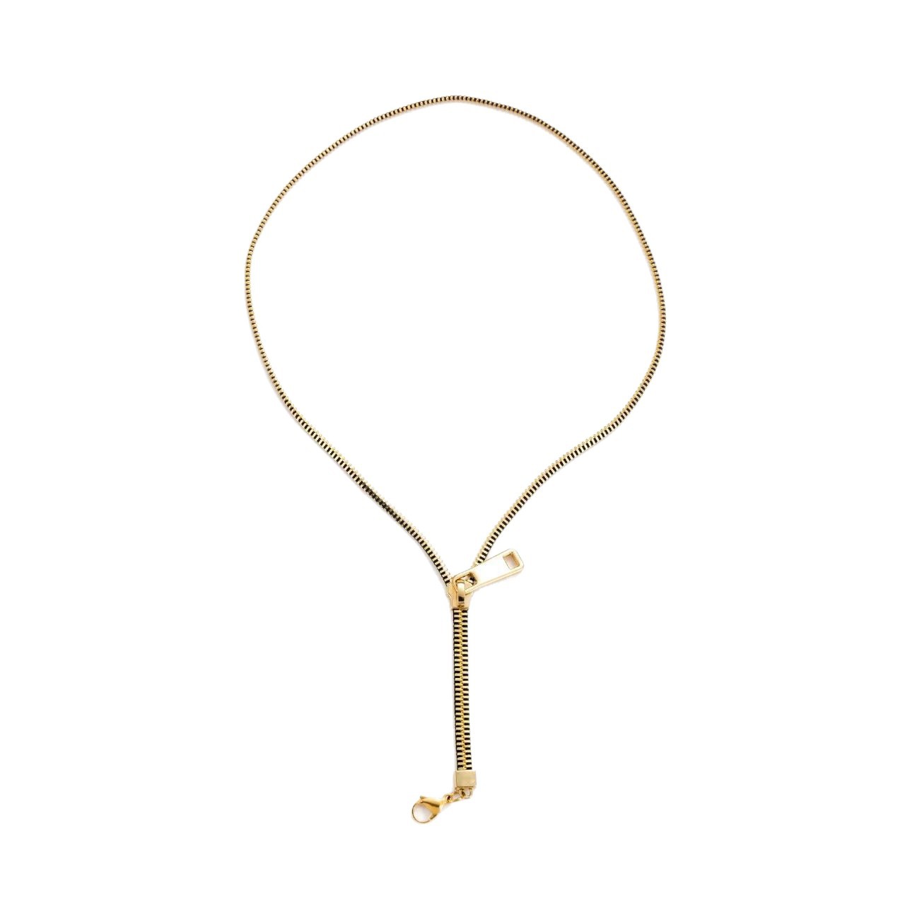 Fashionable Niche Creative Design Necklace With A Chic Stylish Zip Closure