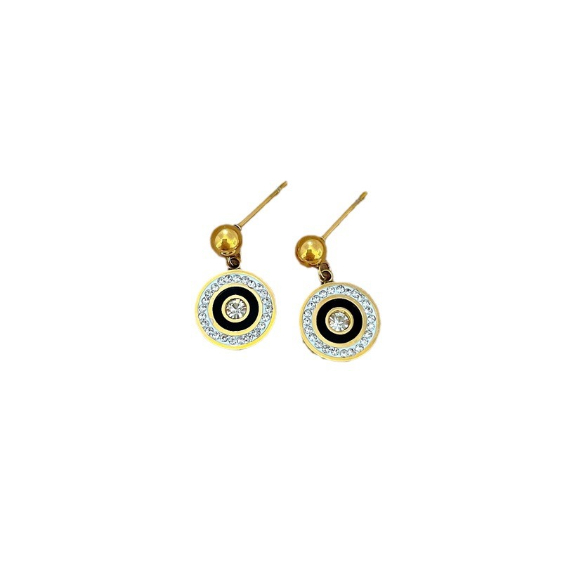 Round Roman-style Minimalist Fashion Unisex Earrings