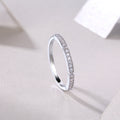 Youth - Set With Top-quality Moissanite S925 Silver And Platinum-plated Diamond Wedding Ring. The Ring Can Be Tested With A Diamond Pen In Gold And Rose Gold