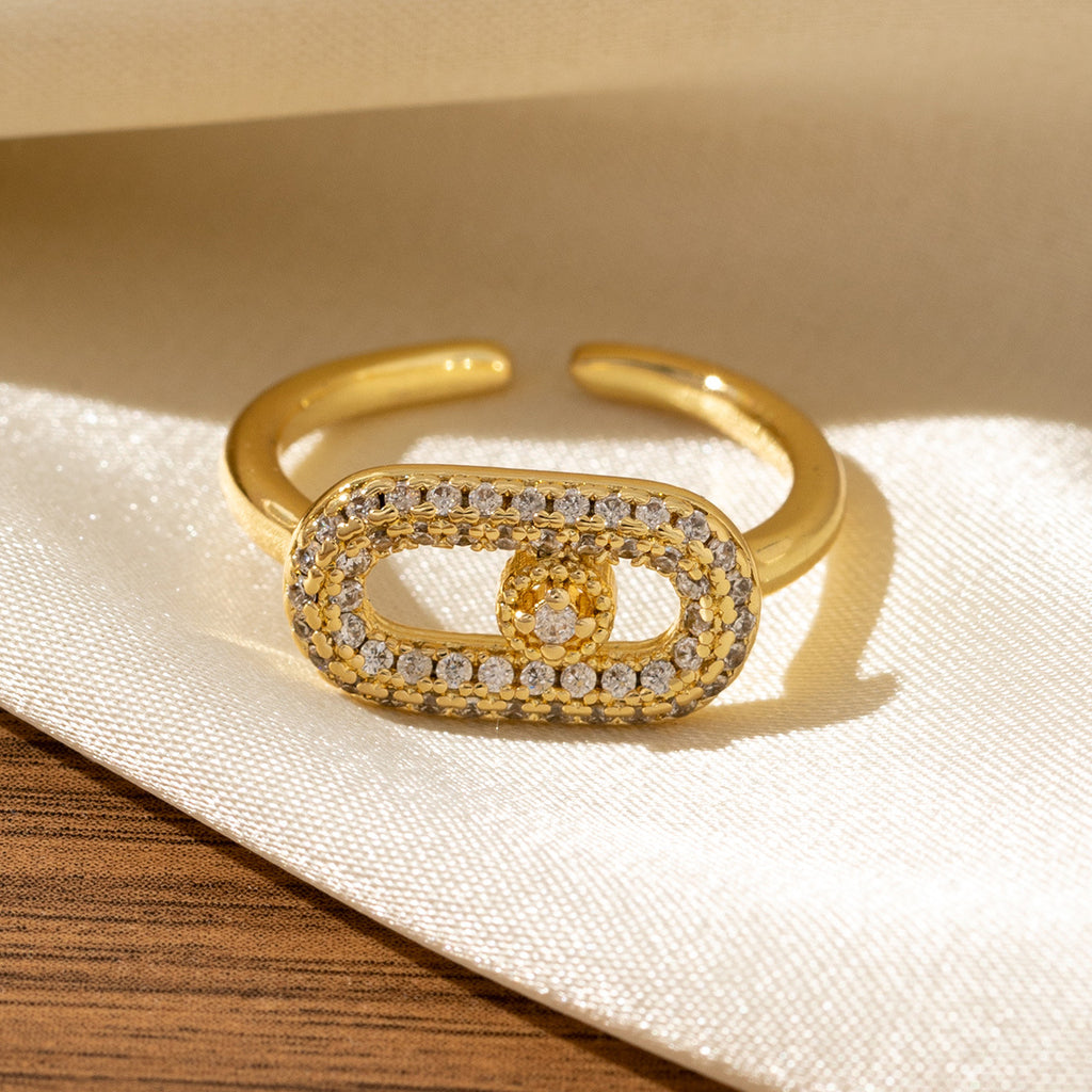 Light-luxury High-end Adjustable Open Ring For Women
