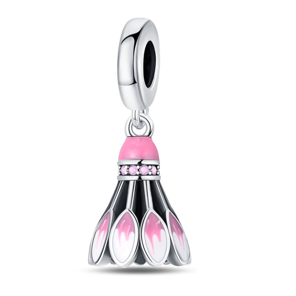 925 Silver Plated Copper Charm Beads For Sports Fitness And Soccer DIY Jewelry Accessories For Bracelets